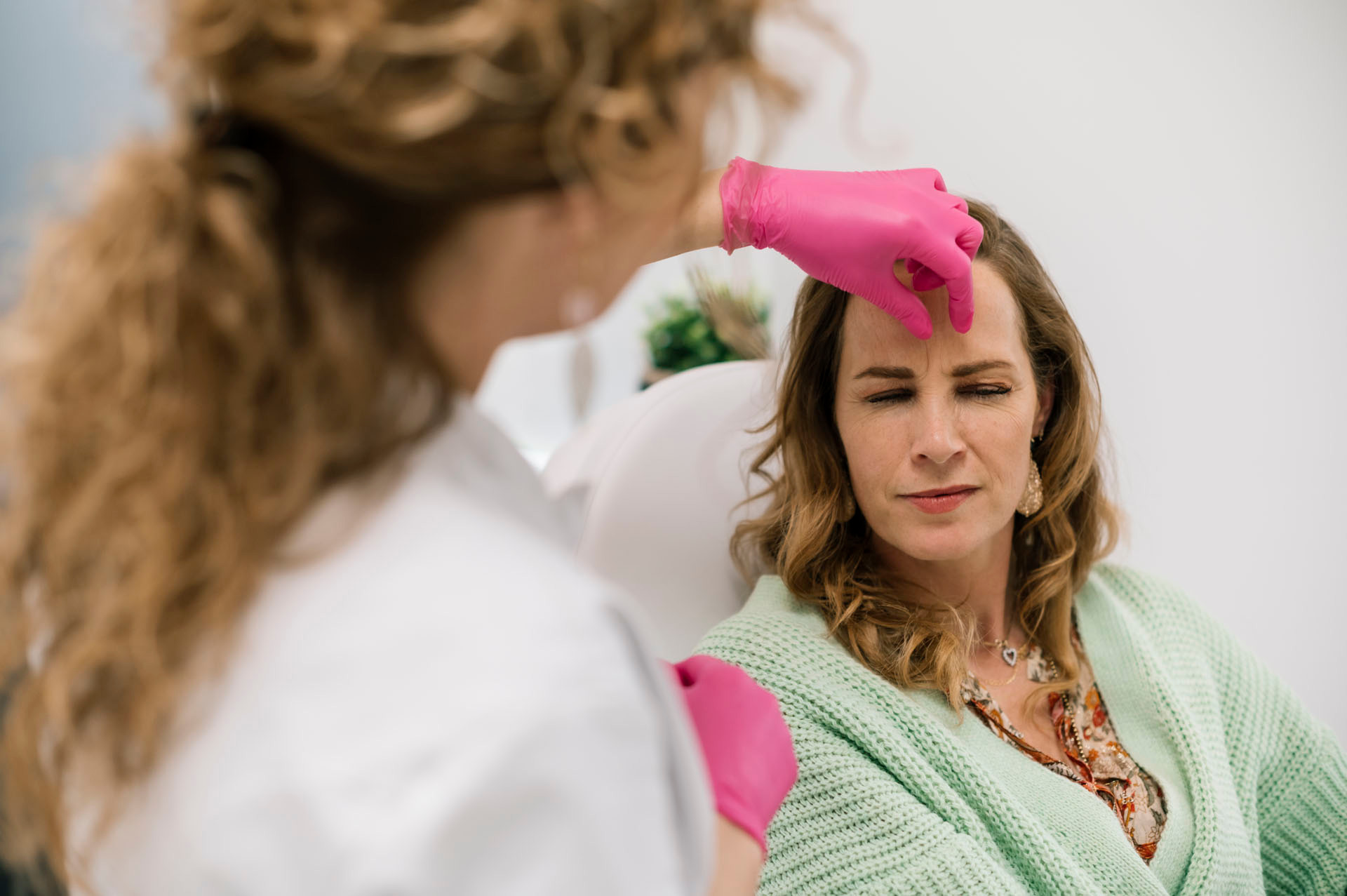 Botox tegen voorhoofd rimpels